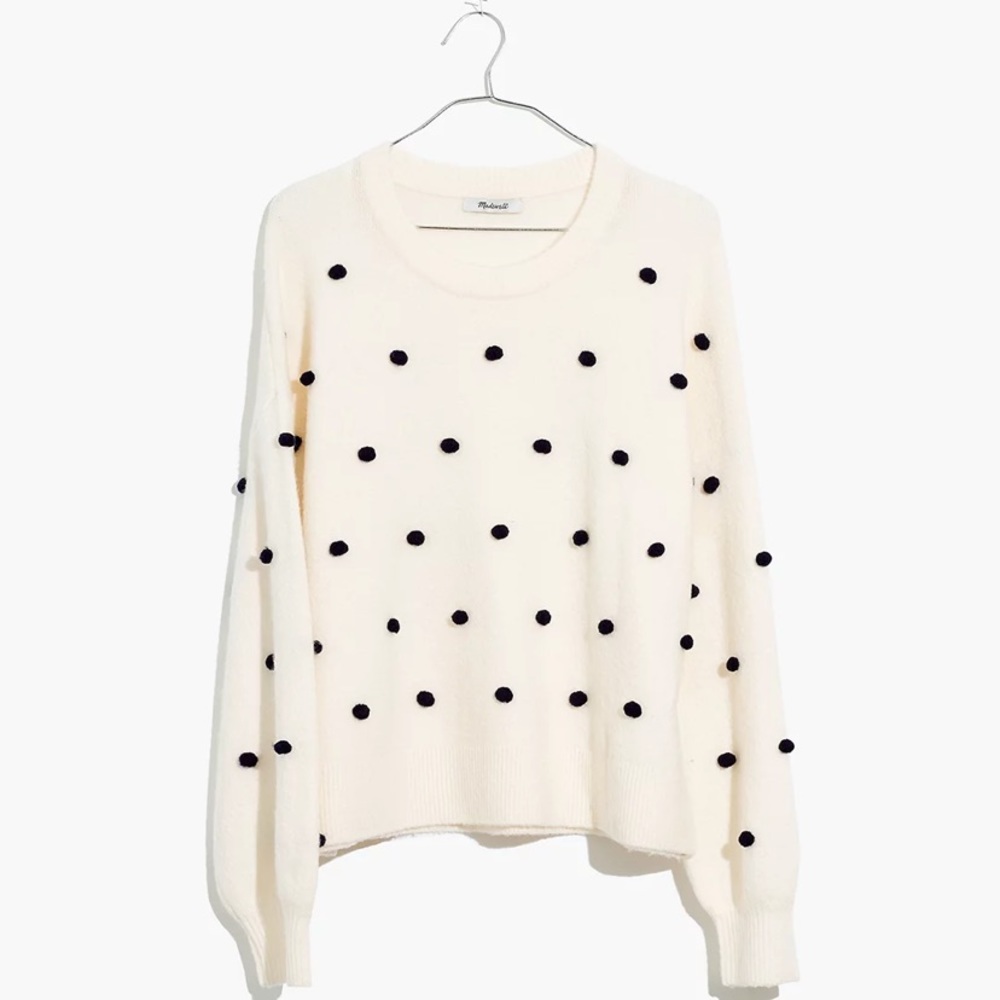 Madewell Brockton Bobble Sweater in Coziest Yarn size Small